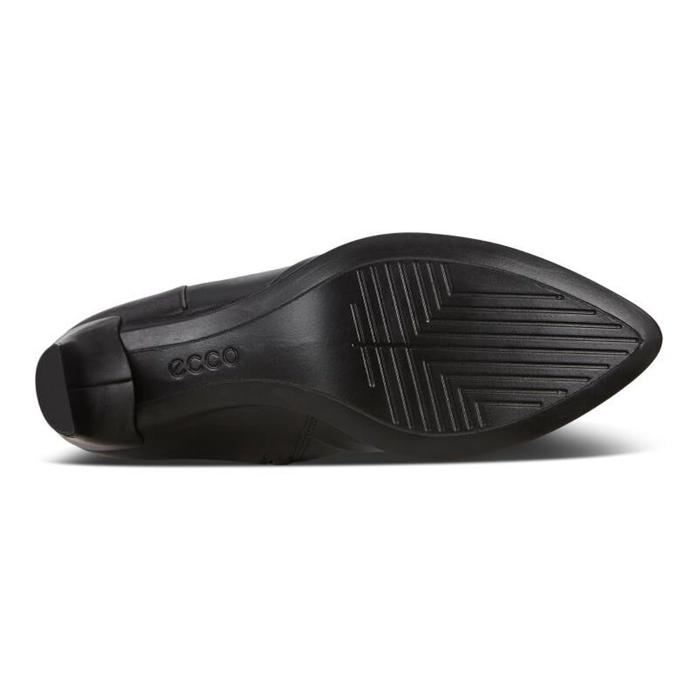 Womens Boots - ECCO Shape 45 High-Cut Pointy Sleek 2.0 - Black - 2349YNPVL